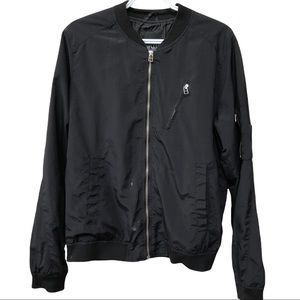 RIFLESSI  Black Bomber Jacket